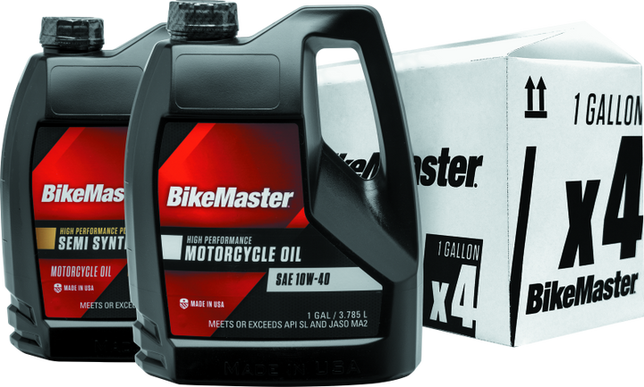 BikeMaster 10W40 Performance Oil - Gallon - Bull Strap