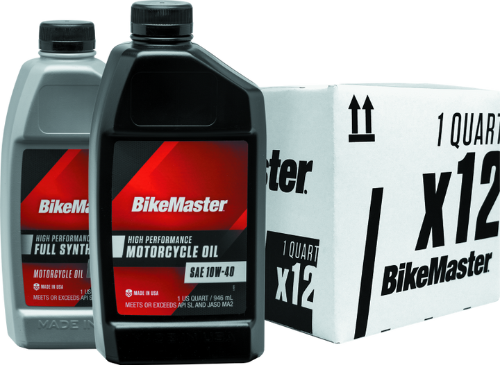 BikeMaster 10W40 Performance Oil - Quart - Bull Strap