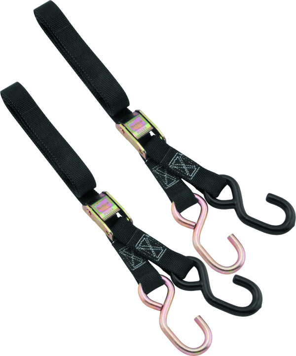 BikeMaster 1x72in Tiedown 20pc Carton - Black - Bull Strap