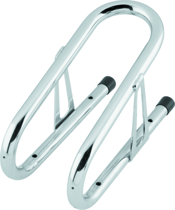 BikeMaster 3-1/2in Wheel Chock Chrome - Bull Strap
