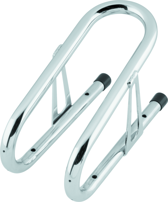 BikeMaster 3-1/2in Wheel Chock Chrome - Bull Strap