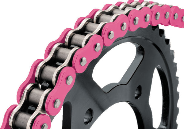 BikeMaster 530x120 BMXR O-Ring Chain - Pink - Bull Strap