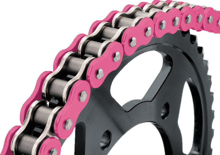 BikeMaster 530x120 BMXR O-Ring Chain - Pink - Bull Strap