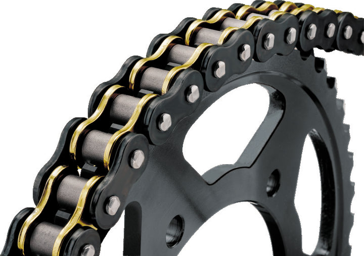 BikeMaster 530x150 BMOR O-Ring Chain - Black/Gold - Bull Strap