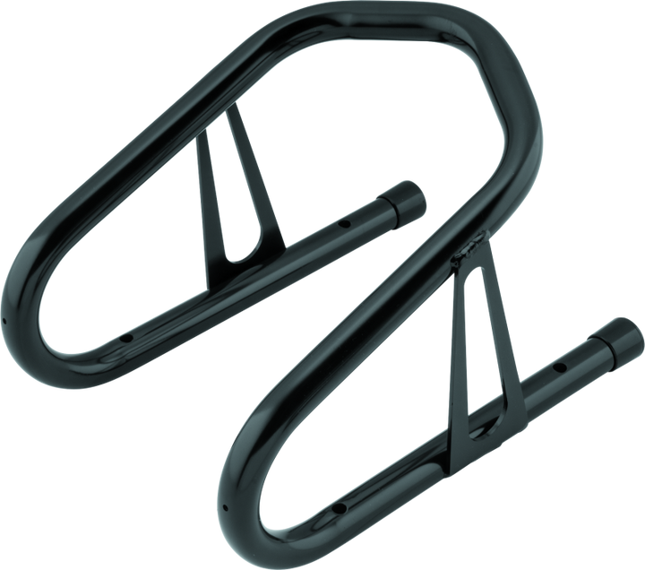 BikeMaster 6-1/2in Wheel Chock - Black - Bull Strap