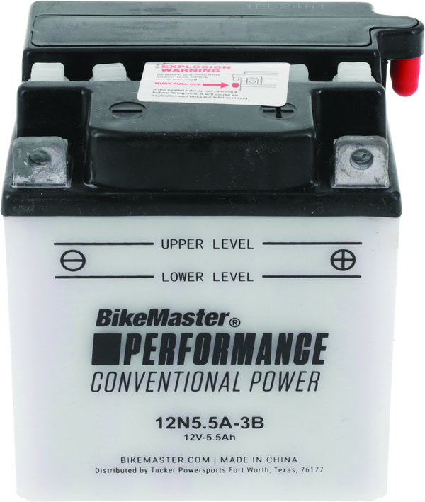 BikeMaster Battery - 12N5.5A-3B - Bull Strap