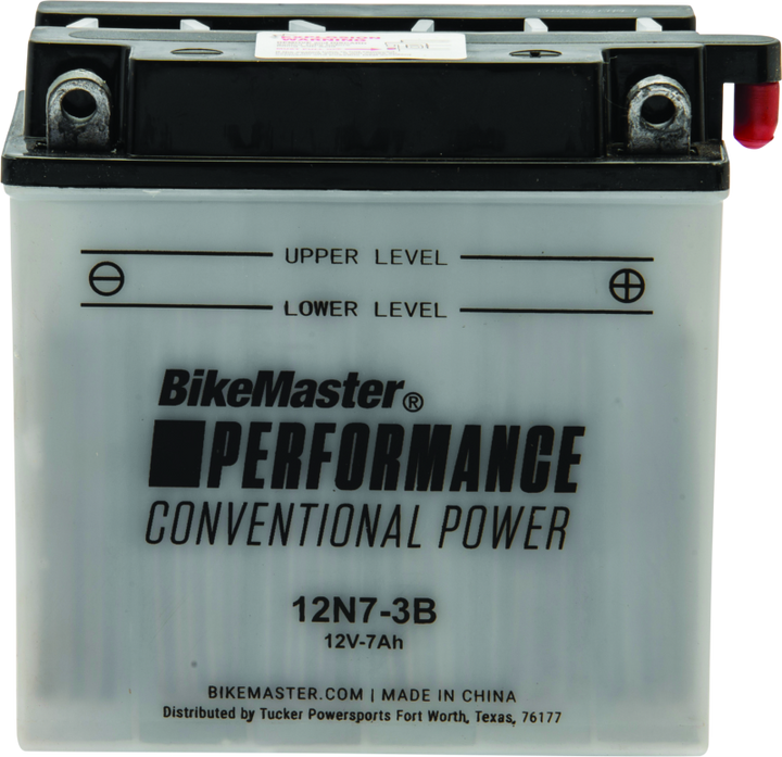 BikeMaster Battery - 12N7-3B - Bull Strap