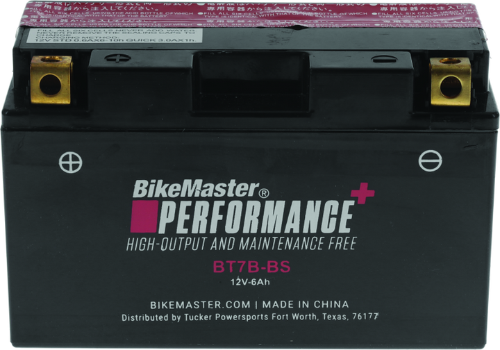 BikeMaster Battery - BT7B-BS - Bull Strap