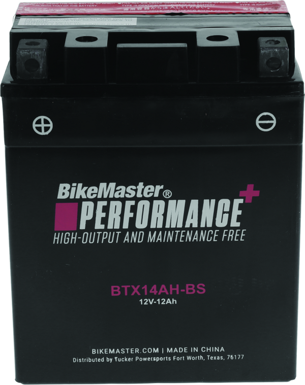 BikeMaster Battery - BTX14AH-BS - Bull Strap