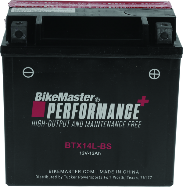BikeMaster Battery - BTX14L-BS - Bull Strap