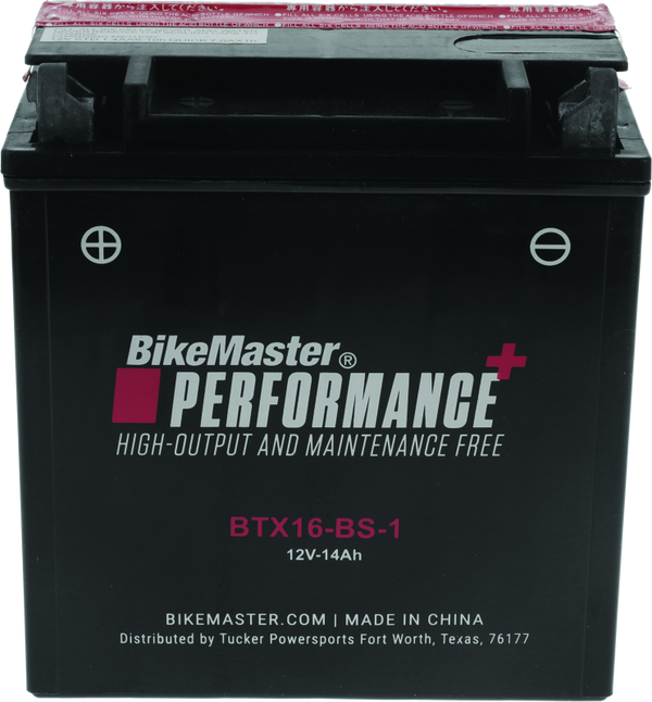 BikeMaster Battery - BTX16-BS-1 - Bull Strap