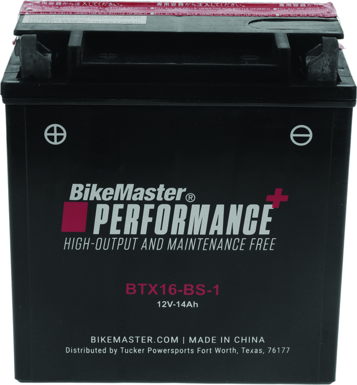 BikeMaster Battery - BTX16-BS-1 - Bull Strap