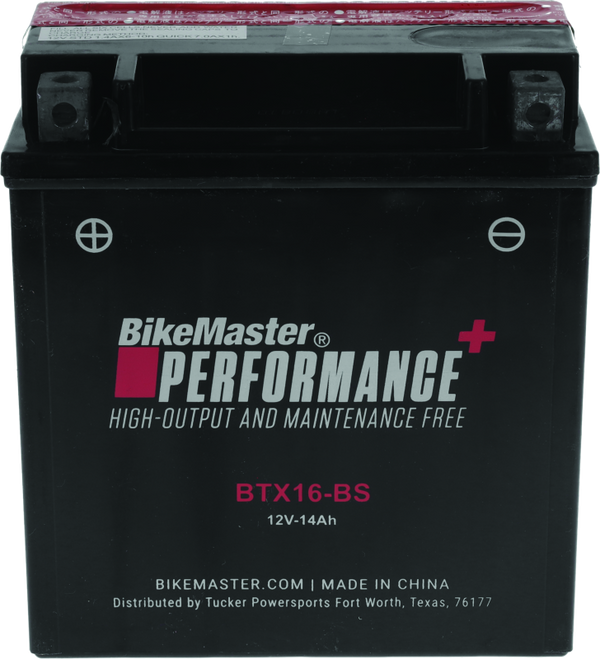 BikeMaster Battery - BTX16-BS - Bull Strap