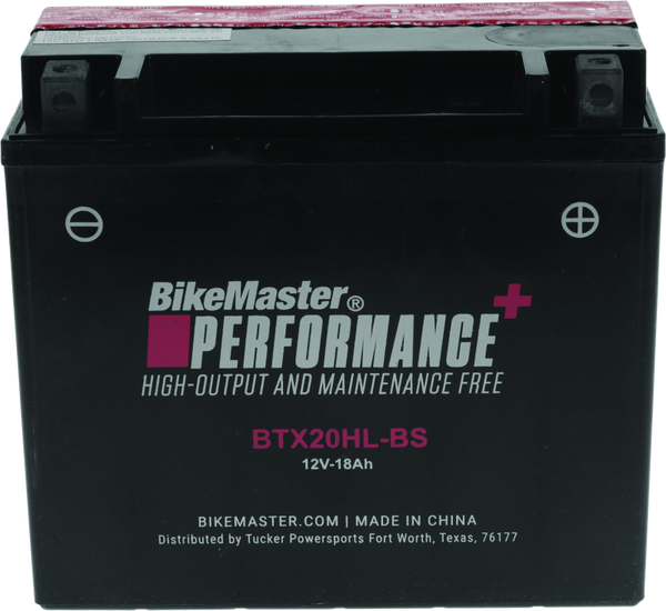 BikeMaster Battery - BTX20HL-BS - Bull Strap