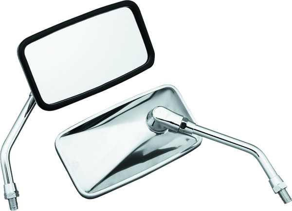 BikeMaster Cruiser Mirror Yamaha 10mm - Each - Stainless - Bull Strap