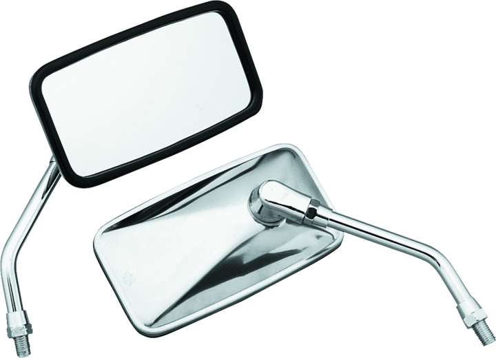 BikeMaster Cruiser Mirror Yamaha 10mm - Each - Stainless - Bull Strap