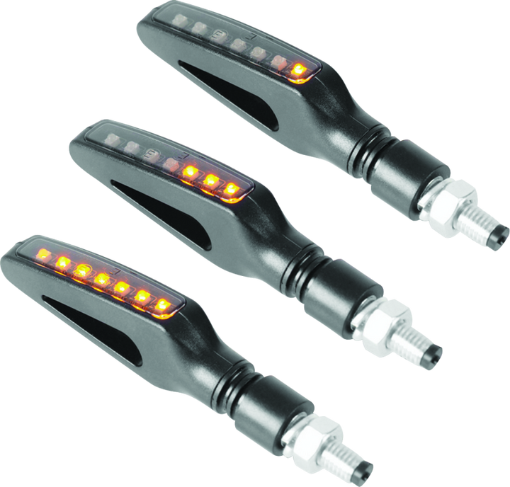BikeMaster Hollow Sequential Turn Signal - Bull Strap