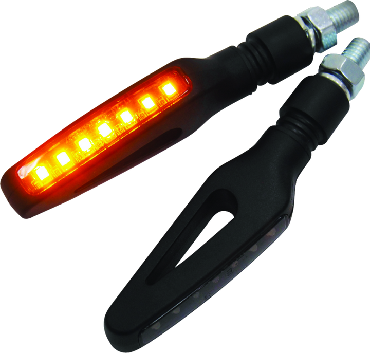 BikeMaster Hollow Sequential Turn Signal - Bull Strap