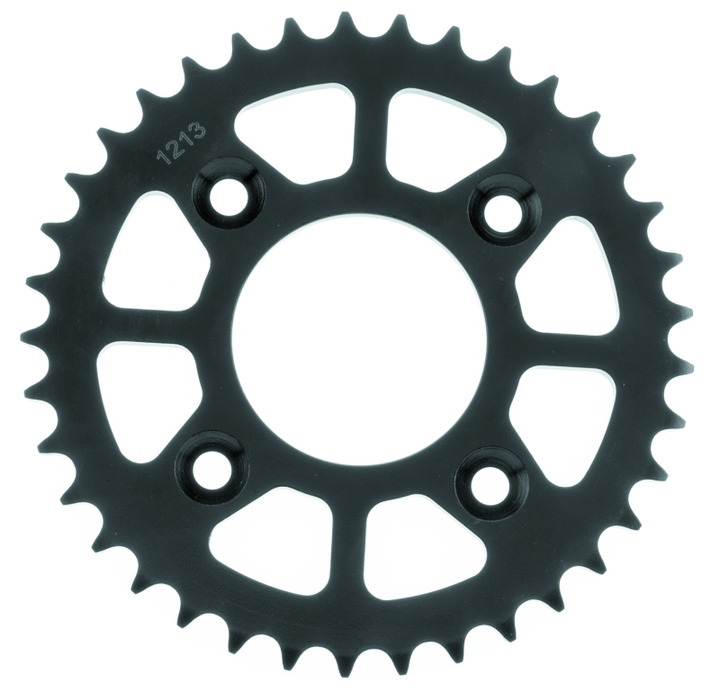 BikeMaster Honda Rear Steel Sprocket 420 37T - Black - Bull Strap