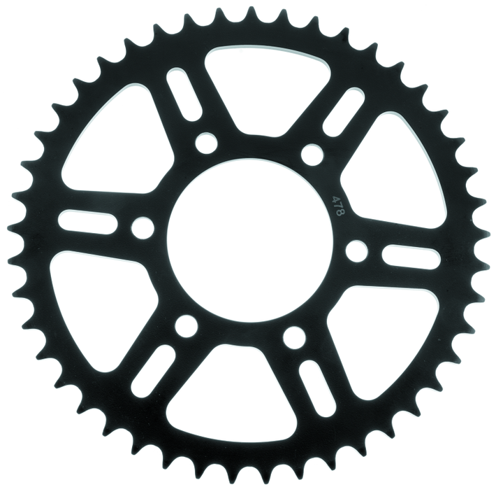 BikeMaster Kawasaki Rear Steel Sprocket 520 46T - Black - Bull Strap