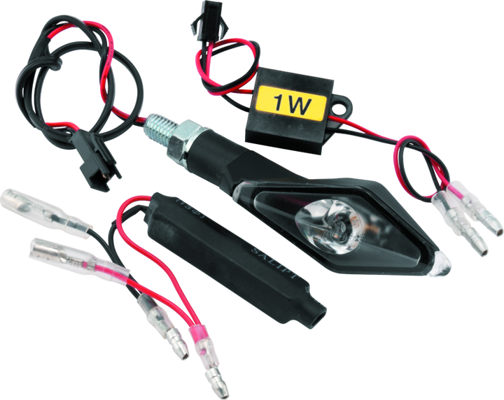 BikeMaster LED Alienangle Pair - Black - Bull Strap