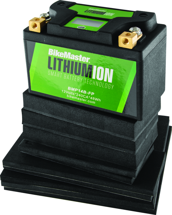 BikeMaster Lithium Ion 2.0 Battery - BMP14B-FP - Bull Strap