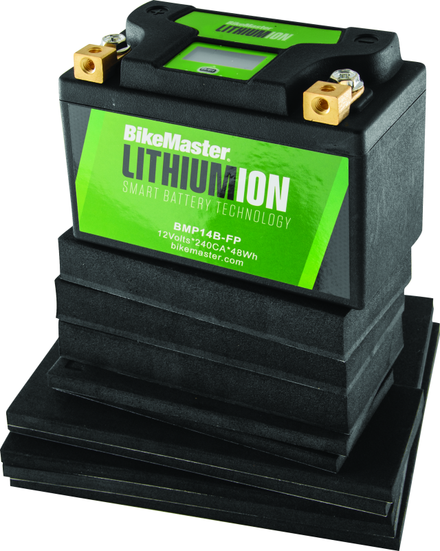 BikeMaster Lithium Ion 2.0 Battery - BMP14B-FP - Bull Strap