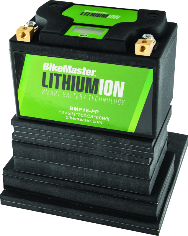 BikeMaster Lithium Ion 2.0 Battery - BMP18-FP - Bull Strap