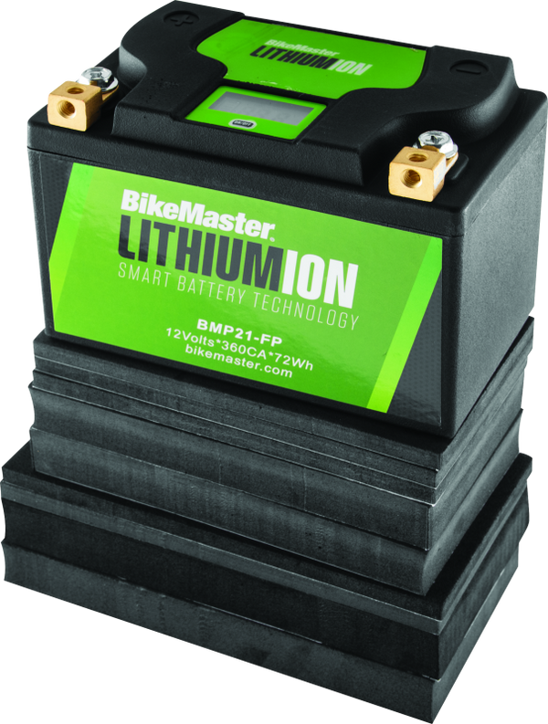 BikeMaster Lithium Ion 2.0 Battery - BMP21-FP - Bull Strap