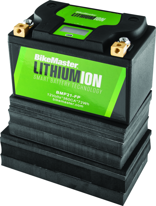 BikeMaster Lithium Ion 2.0 Battery - BMP21-FP - Bull Strap