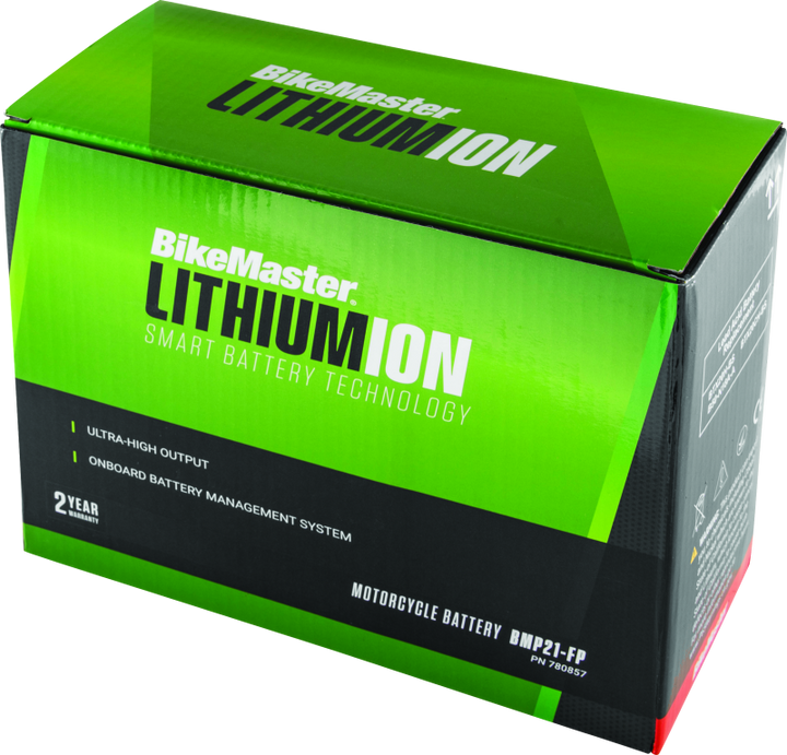 BikeMaster Lithium Ion 2.0 Battery - BMP21-FP - Bull Strap