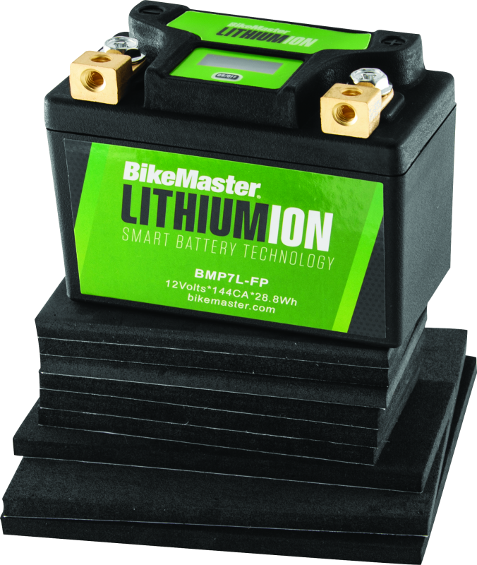 BikeMaster Lithium Ion 2.0 Battery - BMP7L-FP - Bull Strap