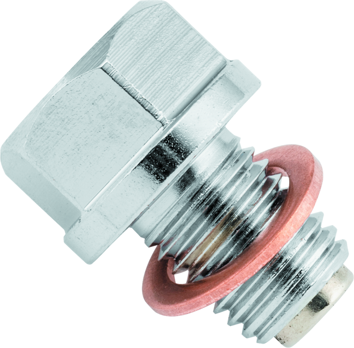 BikeMaster Magnetic Oil Drain Plug 12mm - Stainless - Bull Strap