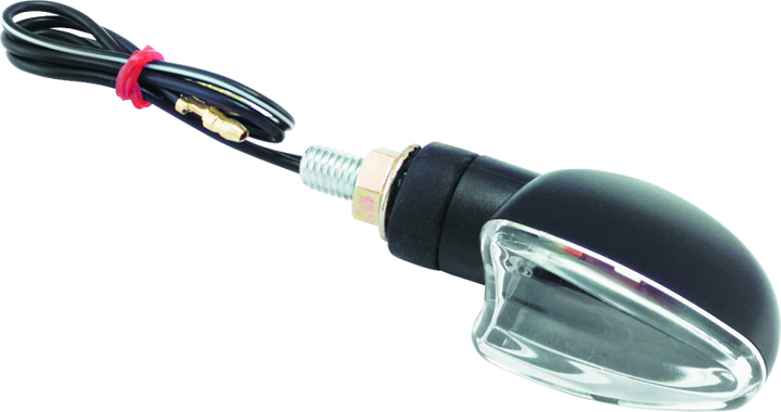 BikeMaster Ministalk Marker Light V-Shape - Black/Clear - Bull Strap