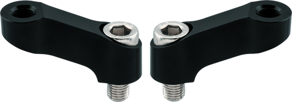 BikeMaster Mirror Extension 10mm Pair - Black - Bull Strap