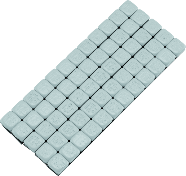 BikeMaster Square Wheel Weights Adhesive 1/4oz Silver - Bull Strap