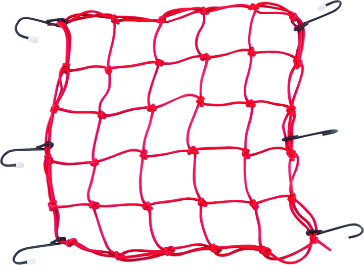 BikeMaster Stretch Net - Red - Bull Strap