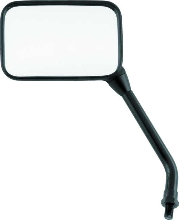 BikeMaster Superbike GP Mirror 10mm Long Left - Black - Bull Strap