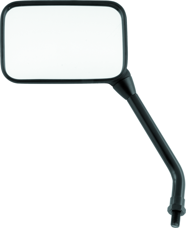 BikeMaster Superbike GP Mirror 10mm Long Left - Black - Bull Strap