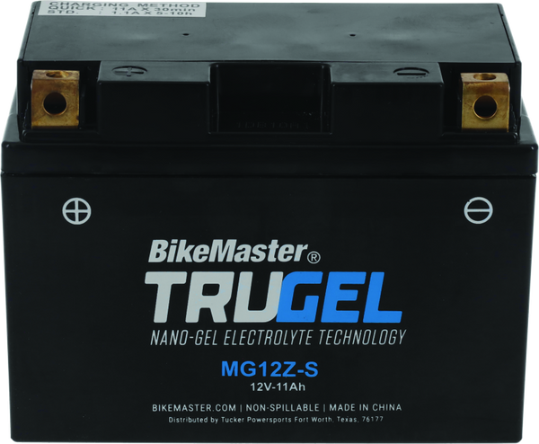 BikeMaster TruGel Battery - MG12Z-S - Bull Strap