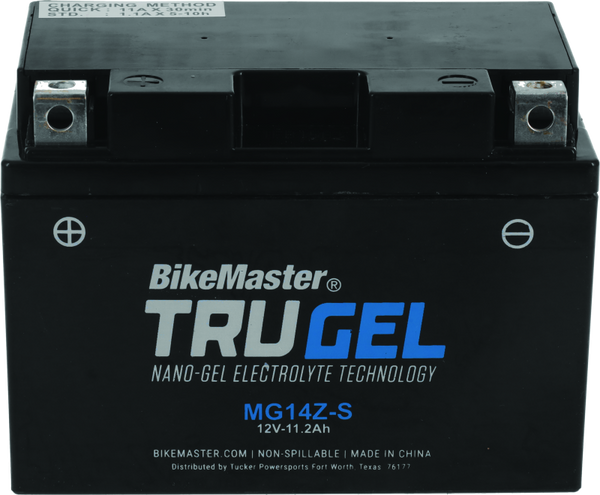 BikeMaster TruGel Battery - MG14Z-S - Bull Strap