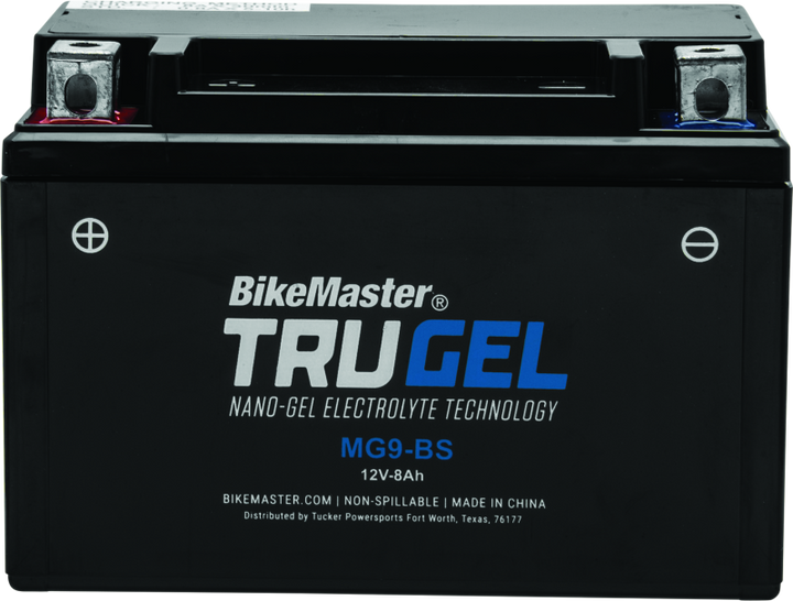 BikeMaster TruGel Battery - MG9-BS - Bull Strap