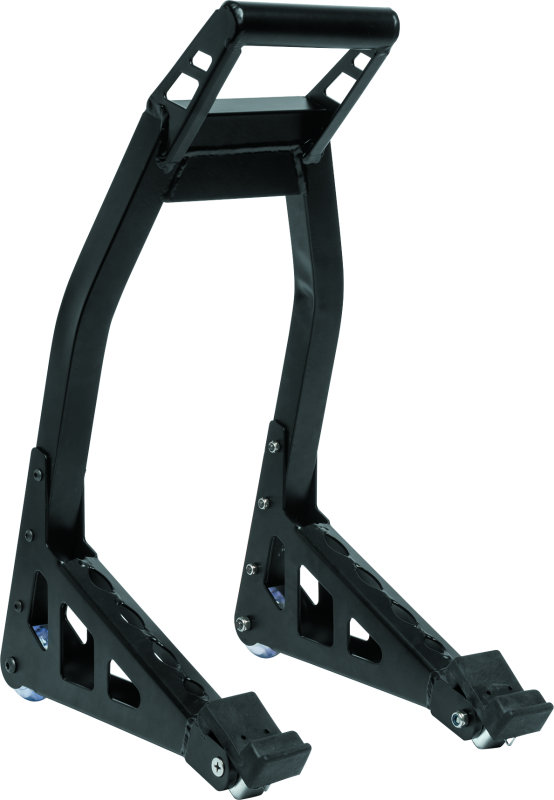 BikeMaster Universal Aluminum Stand - Front - Black - Bull Strap