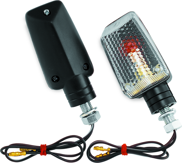 BikeMaster Universal Ministalk Marker Light - Black/Clear - Bull Strap