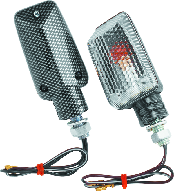 BikeMaster Universal Ministalk Marker Light Carbon/Clear - Bull Strap