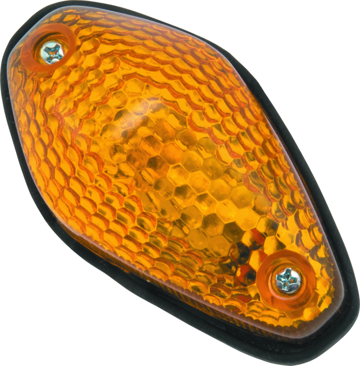 BikeMaster Universal Teardrop Marker Light - Amber - Bull Strap