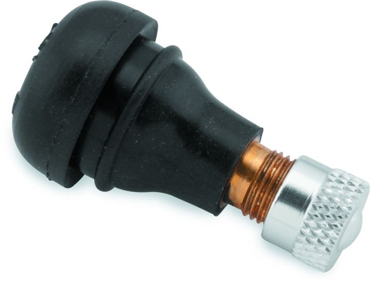 BikeMaster Valve Stem 15mm Rubber Pair - Bull Strap