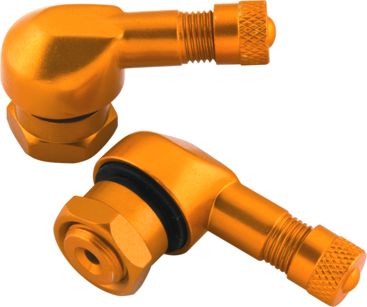 BikeMaster Valve Stem 2/Piece Pack Gold - Bull Strap