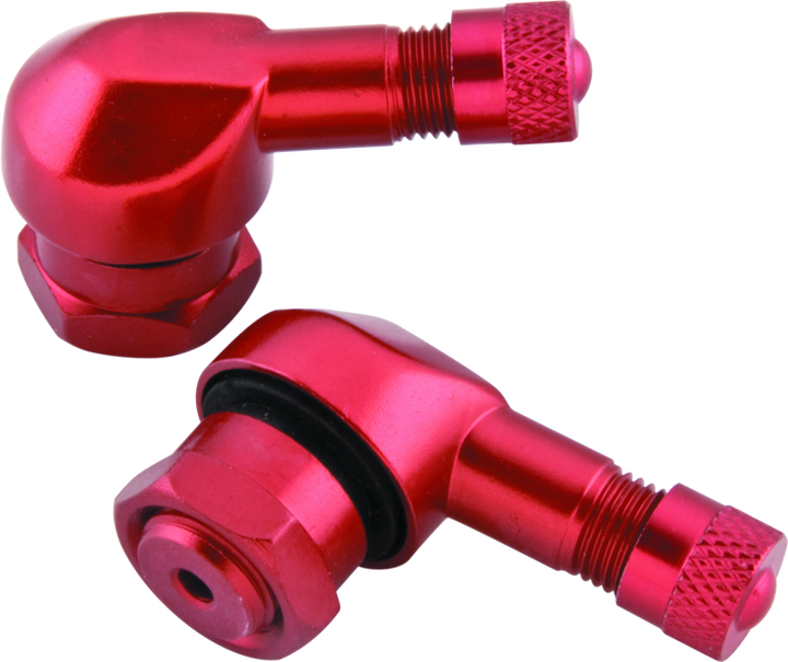 BikeMaster Valve Stem 2/Piece pack red - Bull Strap