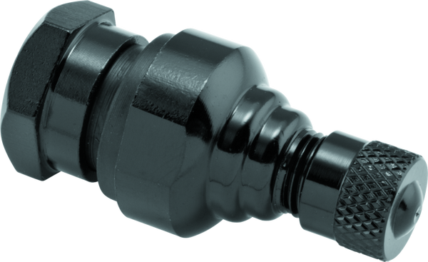 BikeMaster Valve Stem Aluminum 11.3mm Pair - Black - Bull Strap